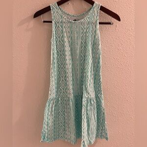 Girls Blue and White Old Navy Dress Size L (10-12)